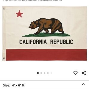 California Republic Flag with Bear and Star